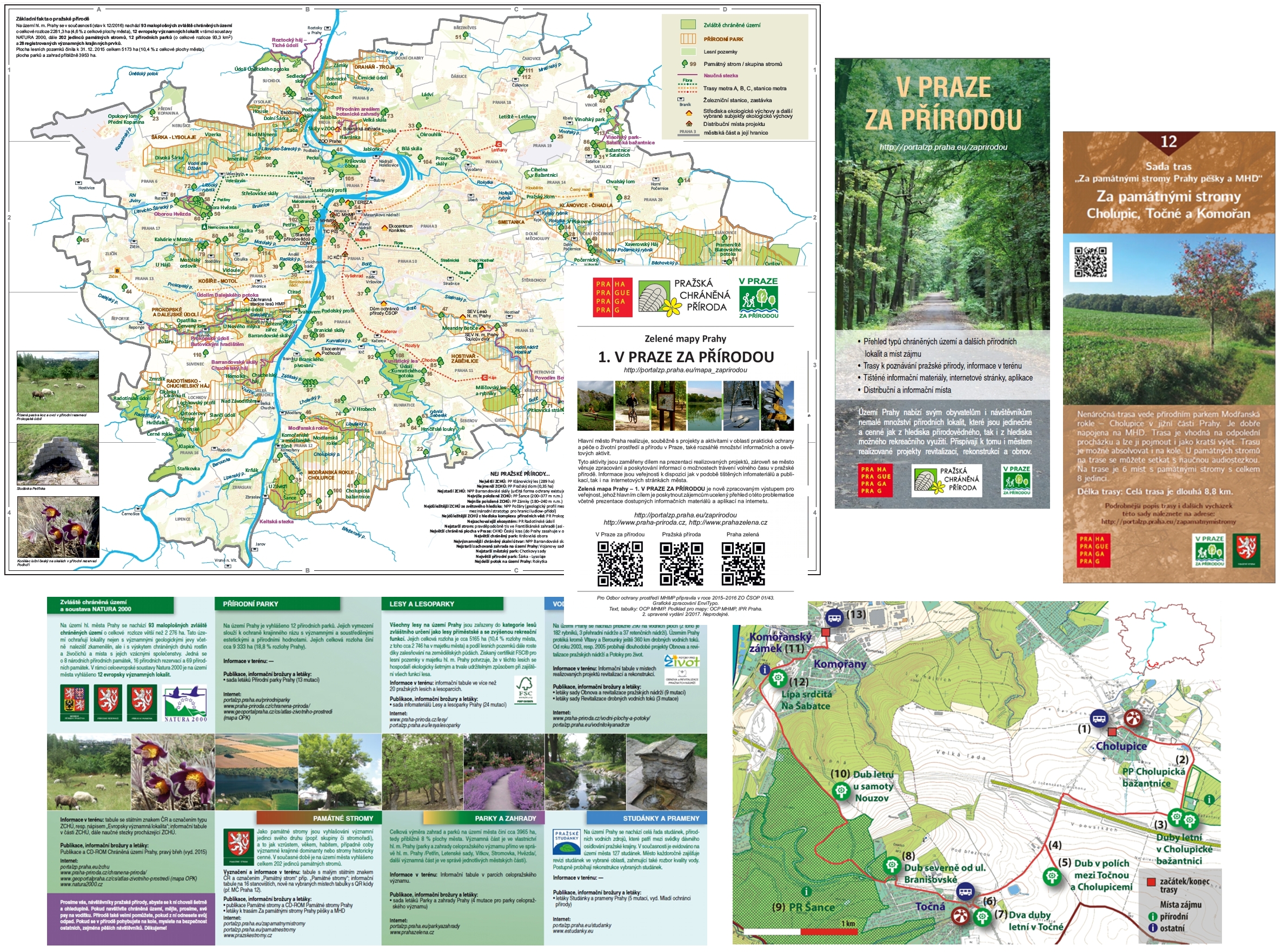 nové informační materiály k tématu pražské přírody a volného času v přírodě, 3/2017