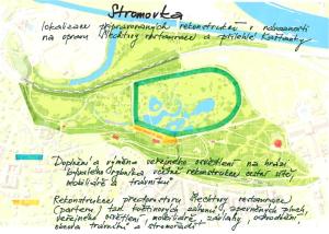 Stromovka, připravované realizace 2018, orientační mapa