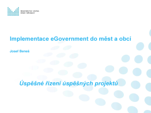 Implementace eGovernment do měst a obcí