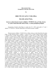 Obecně závazná vyhláška hlavního města Prahy č. 3/2023