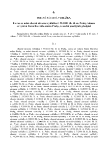 Obecně závazná vyhláška č. 6/2013 Sb. hl. m. Prahy