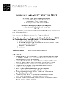 organizačně administrativní referent/referentka-účetní v odboru účetnictví