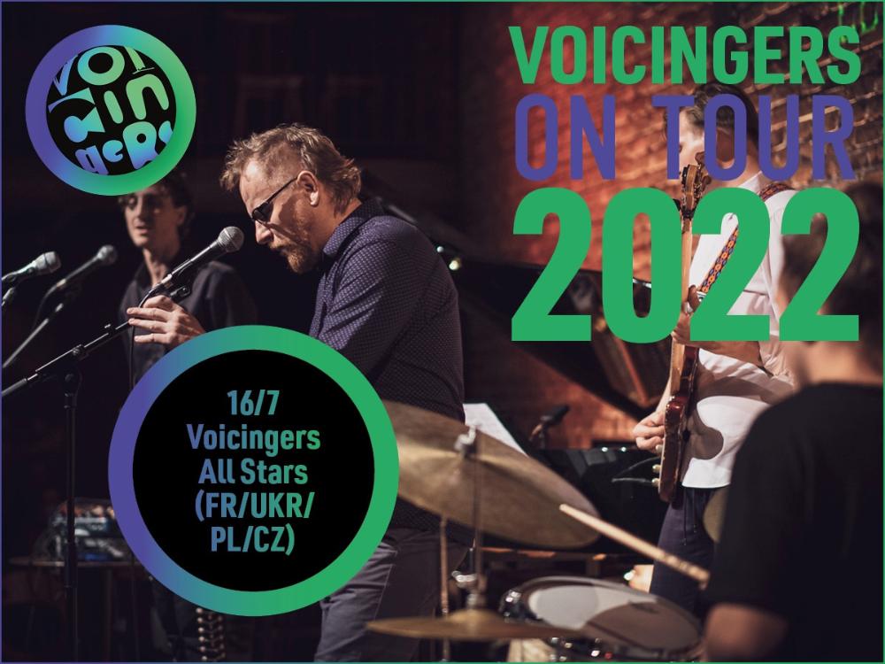 Vizuál koncertu Voicingers All Stars