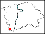 orientační mapka Prahy - katastrální území Lipence