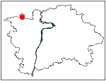 orientační mapka okolí - studánka Pod Juliánou