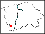 orientační mapka Prahy - katastrální území Radotín