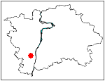 orientační mapka Prahy - katastrální území Velká Chuchle